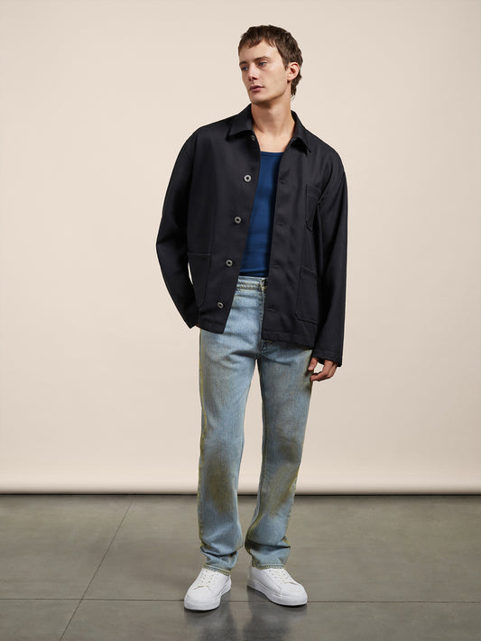 OVERSHIRT NERA - NERO - Abbigliamento Uomo | Pence 1979