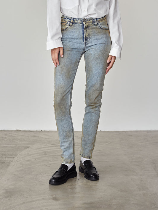 5 POCKETS DENIM - LIGHT BLU DIRTY GARAGE - Archive | Pence 1979