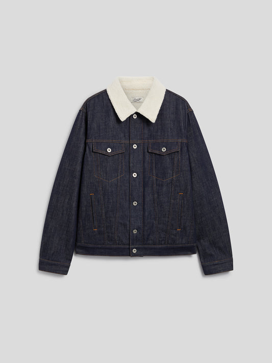 JACKET WITH TEDDY NECK - BLUE RINSE - GIULIA30 | Pence 1979