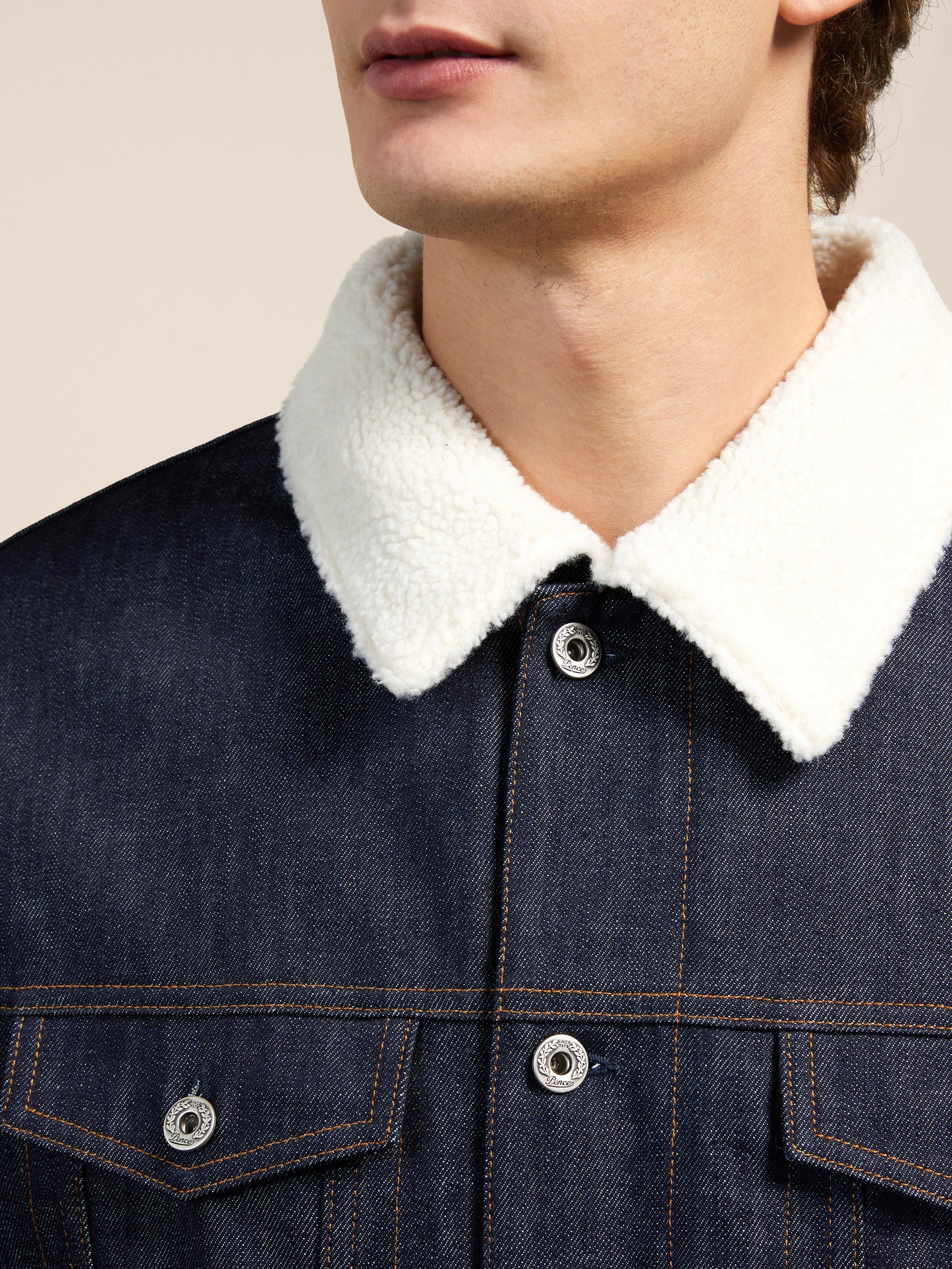 JACKET WITH TEDDY NECK