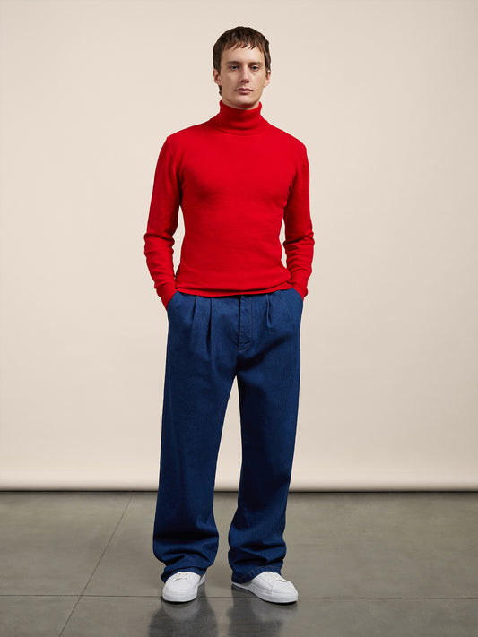 DENIM PANT - NAVY BLUE - GIULIA30 | Pence 1979