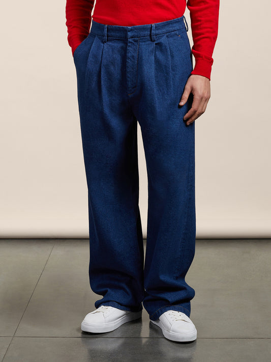 DENIM PANT - NAVY BLUE - GIULIA30 | Pence 1979