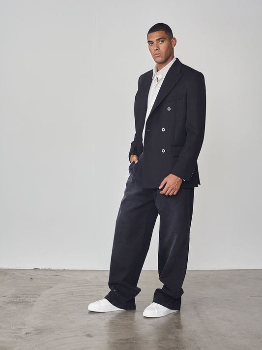 PANTALONE DENIM - NERO - Abbigliamento Uomo | Pence 1979