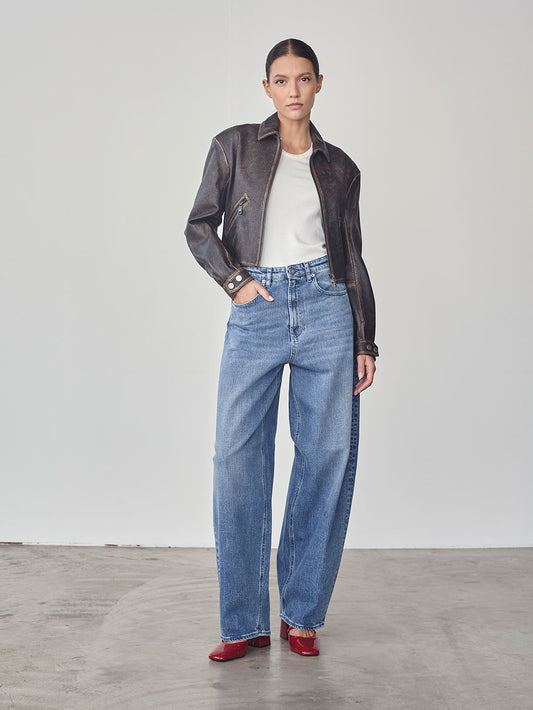 CURVILINEAR DENIM - LIGHT BLUE - GIULIA30 | Pence 1979