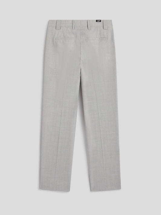 CHINO PANT - GREY MELANGE - Check Active | Pence 1979