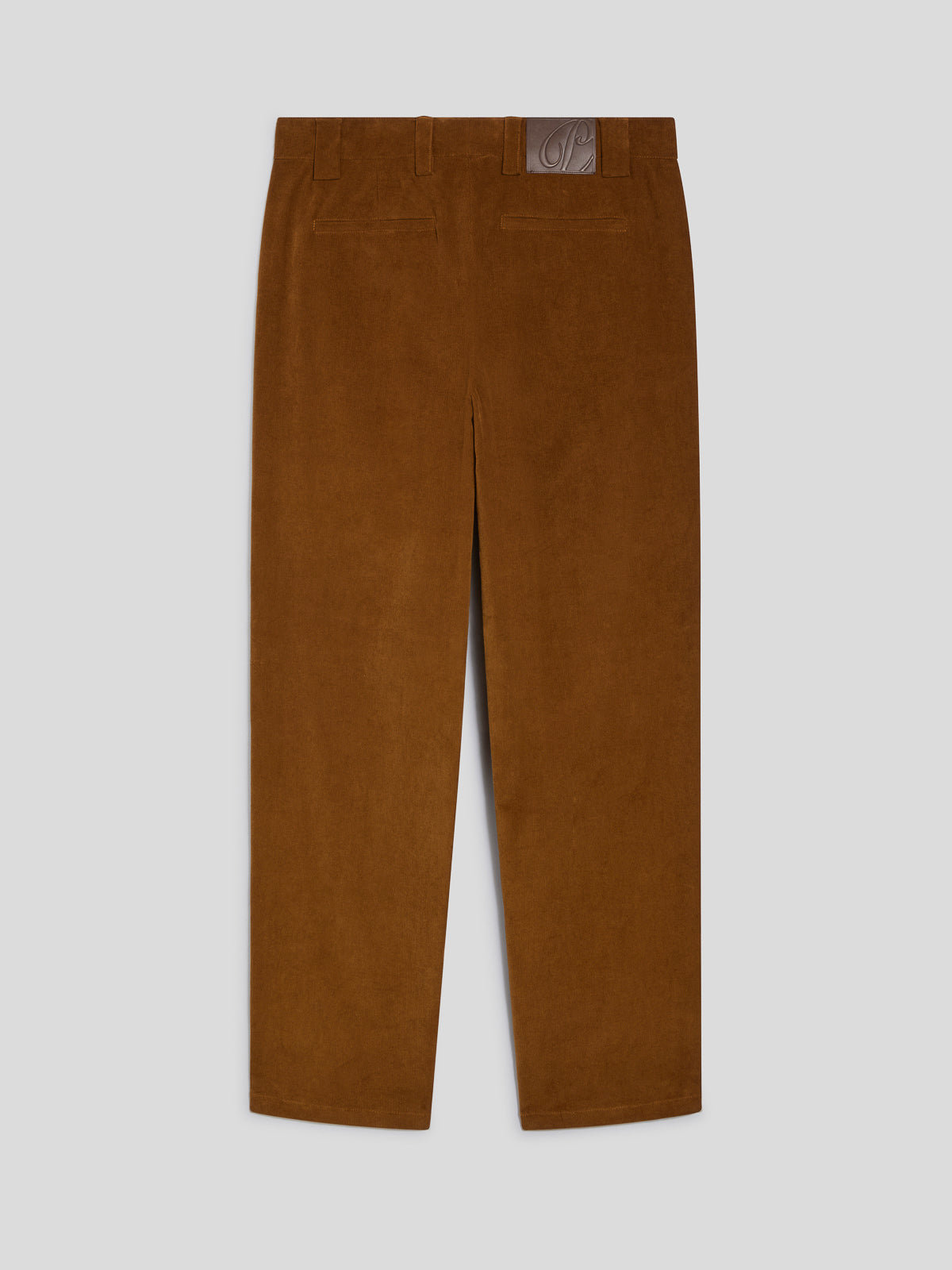 PANTALONE CHINOS DA UOMO REGULAR FIT IN VELLUTO COLORE CARAMELLO SCURO