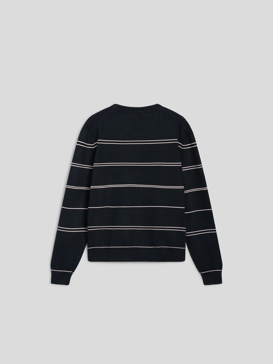 ROUND NECK SWEATER - BLUE NAVY - GIULIA30 | Pence 1979