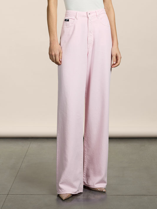 PANTALONE 5 TASCHE - ROSA CHIARO - Abbigliamento Donna | Pence 1979