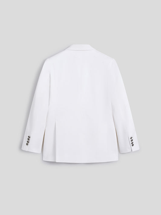 DOUBLE BREASTED BLAZER - OFF WHITE - Check Active | Pence 1979
