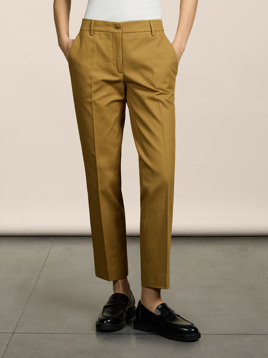PANTALONE CHINO - TABACCO - Abbigliamento Donna | Pence 1979