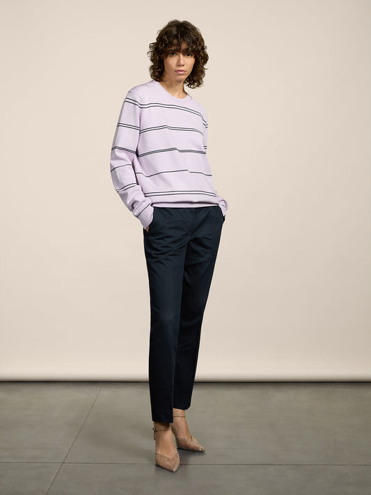 PANTALONE CHINO - BLU NAVY - Abbigliamento Donna | Pence 1979