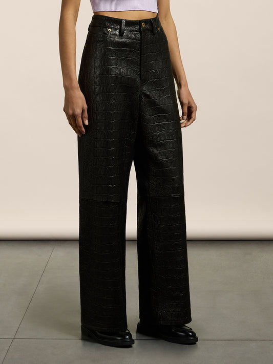 PANTALONE 5 TASCHE - NERO - Abbigliamento Donna | Pence 1979