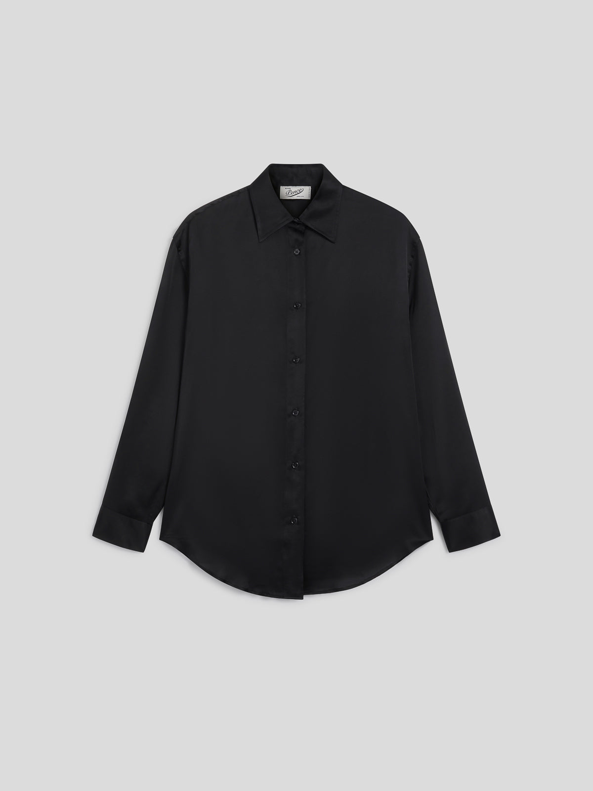 CAMICIA DA DONNA IN VISCOSA OVER FIT COLORE NERO