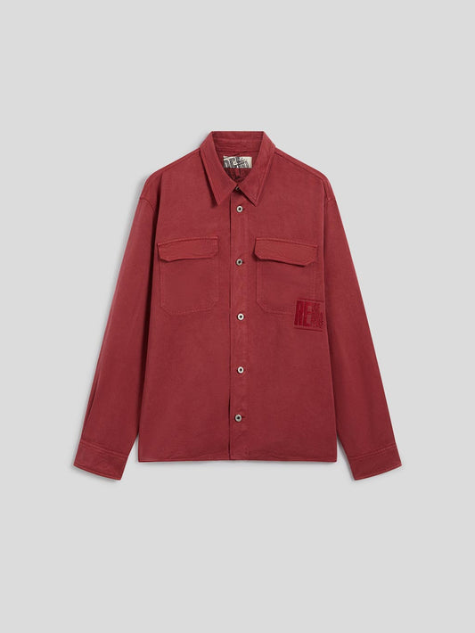 CAMICIA CON RICAMO - BORDEAUX - Abbigliamento Uomo | Pence 1979