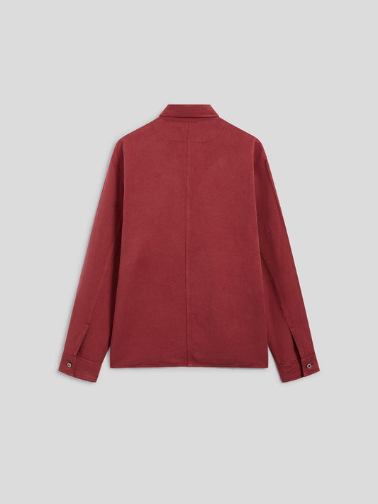 CAMICIA CON RICAMO - BORDEAUX - Abbigliamento Uomo | Pence 1979