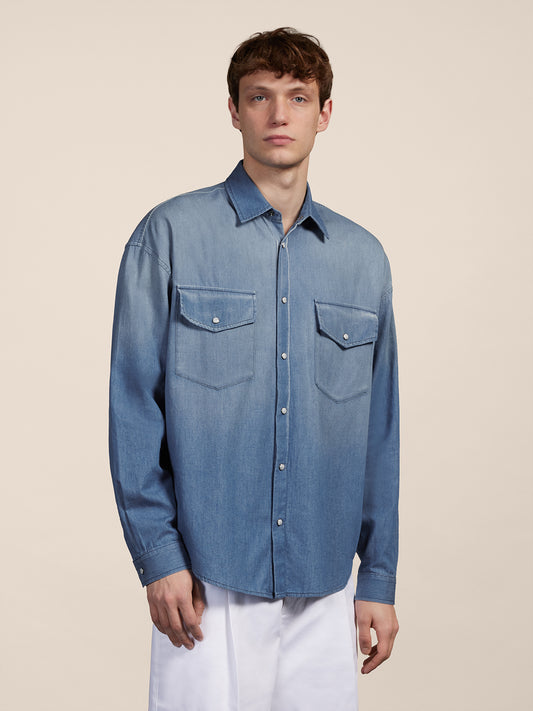 OVER SHIRT - DEEP INDIGO - GIULIA30 | Pence 1979