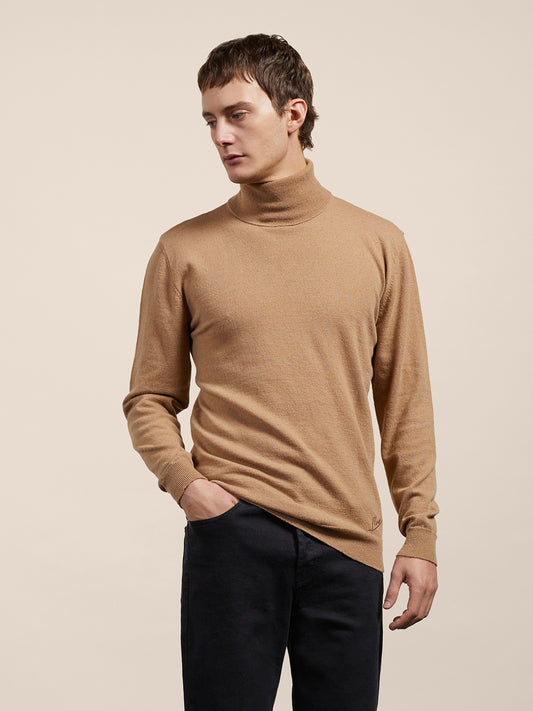 TURTLE NECK SWEATER - BEIGE - GIULIA30 | Pence 1979