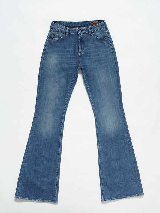 PANTALONE DONNA - BLU MEDIO - Abbigliamento Donna | Pence 1979