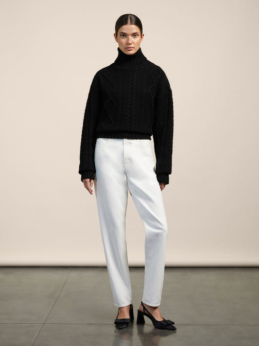 MAGLIONE COLLO ALTO - NERO - Archivio | Pence 1979