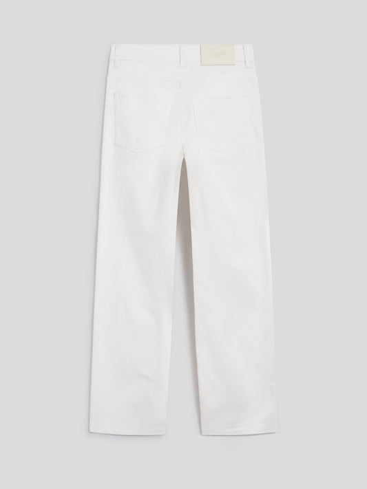 PANTALONE REGULAR FIT IN DENIM BIANCO - BIANCO - Abbigliamento Donna | Pence 1979