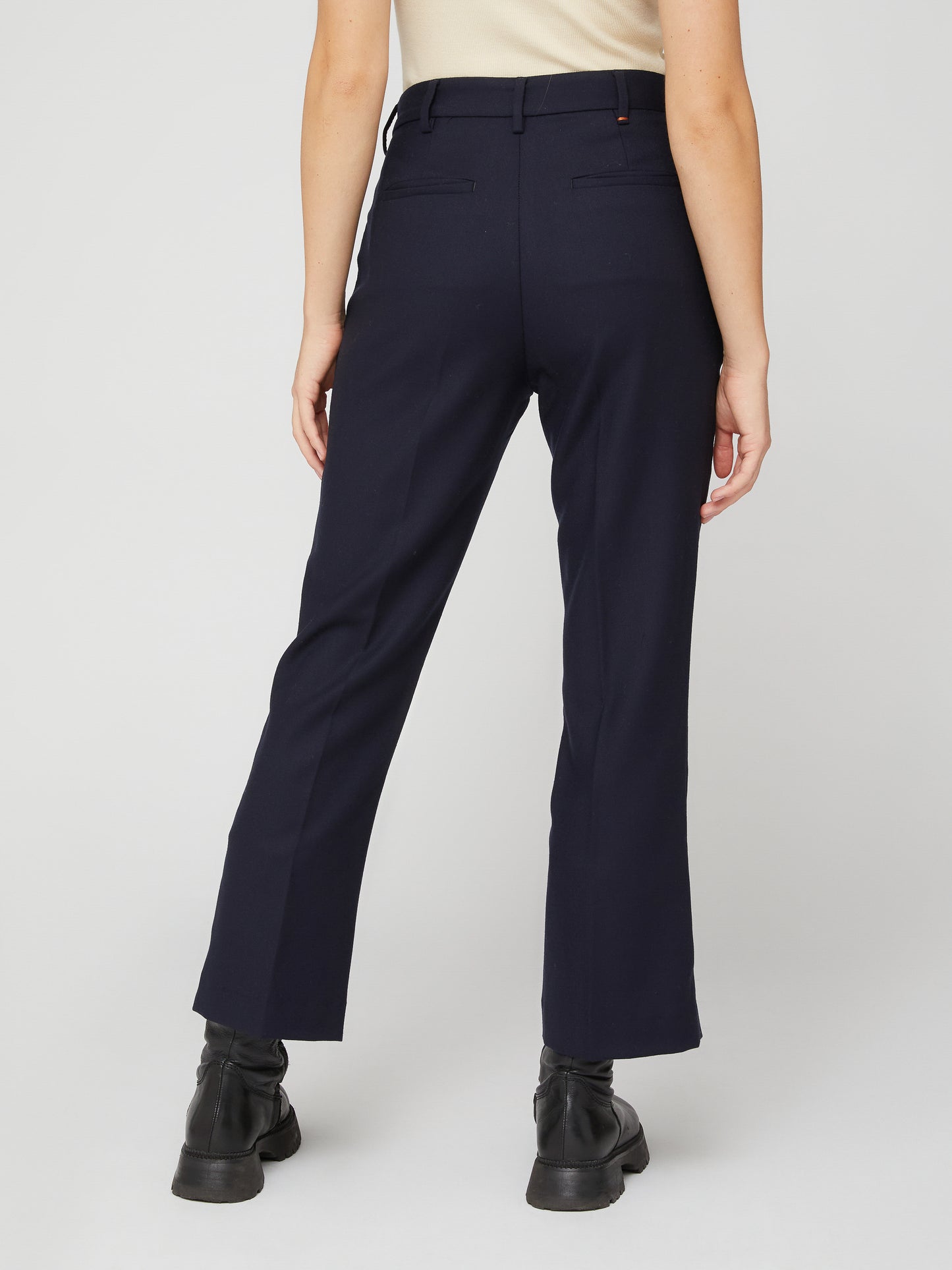 Pantalone da Donna Trombetta in Lana Blu