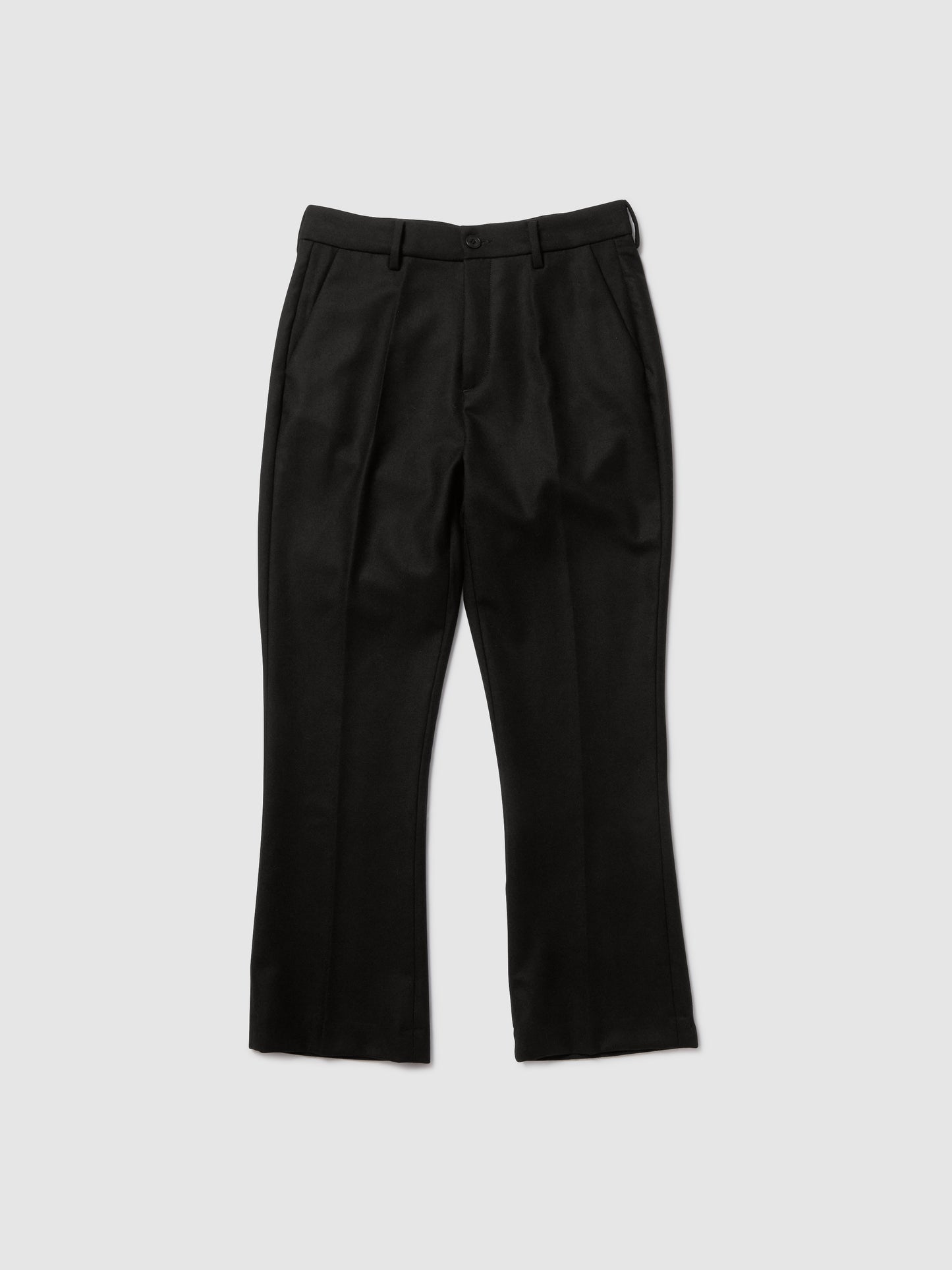 PANTALONE TROMBETTA IN LANA NERA
