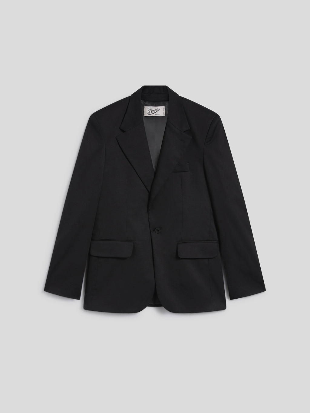 GIACCA MONOPETTO REGULAR FIT IN COTONE NERO REVERS CLASSICO - NERO INTENSO - Abbigliamento Uomo | Pence 1979