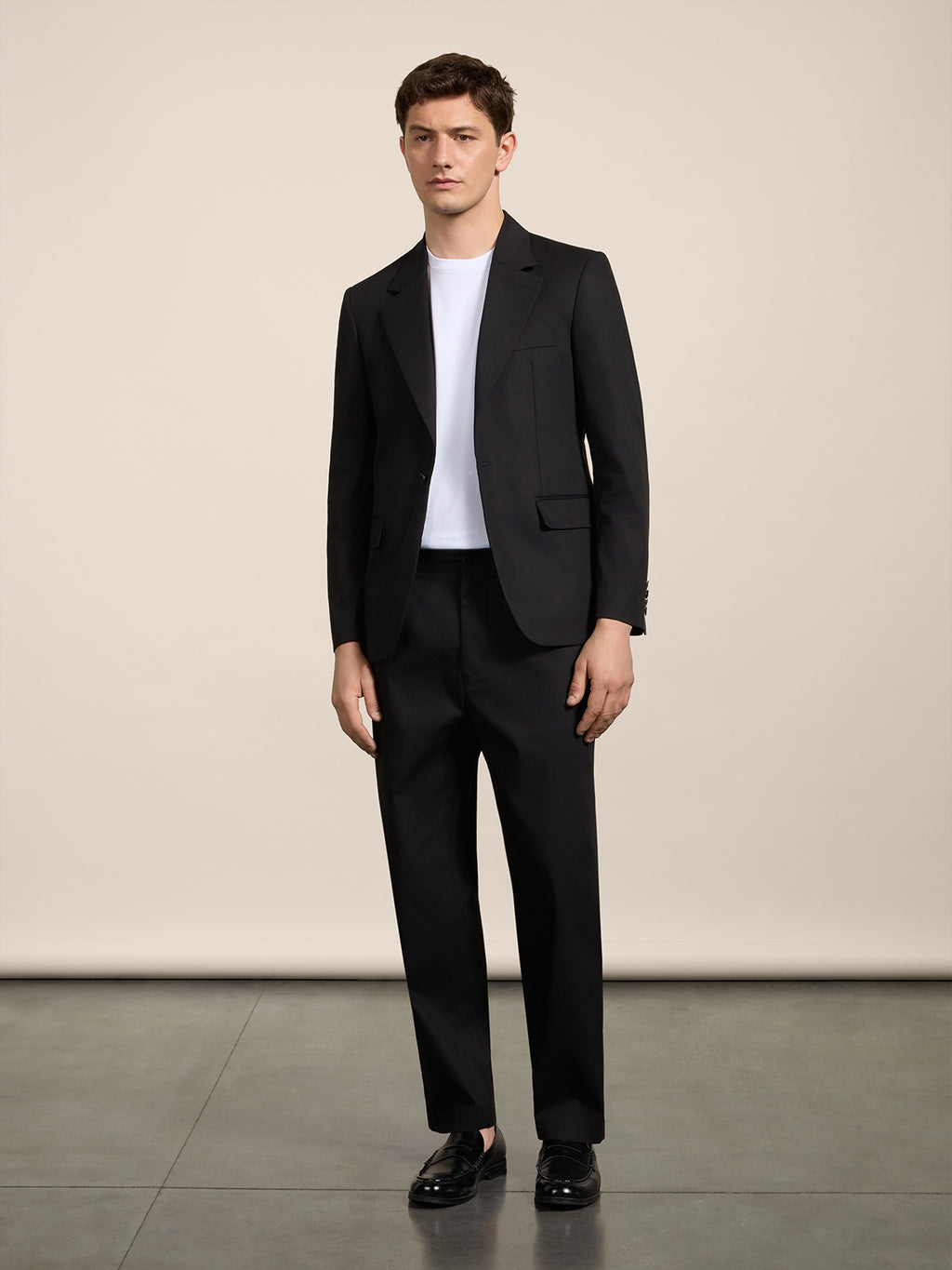 GIACCA MONOPETTO REGULAR FIT IN COTONE NERO REVERS CLASSICO - NERO INTENSO - Abbigliamento Uomo | Pence 1979