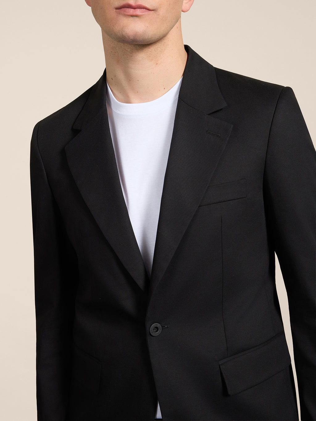 GIACCA MONOPETTO REGULAR FIT IN COTONE NERO REVERS CLASSICO - NERO INTENSO - Abbigliamento Uomo | Pence 1979