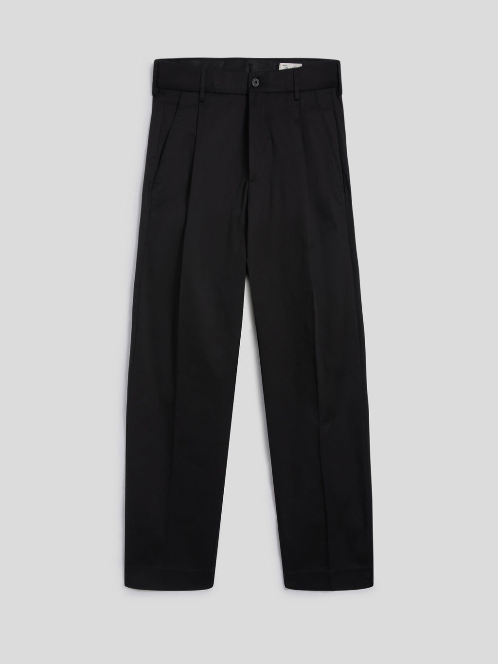 REGULAR-FIT CHINO TROUSERS IN BLACK COMFORT DENIM - DEEP BLACK - Men′s Bottomwear | Pence 1979