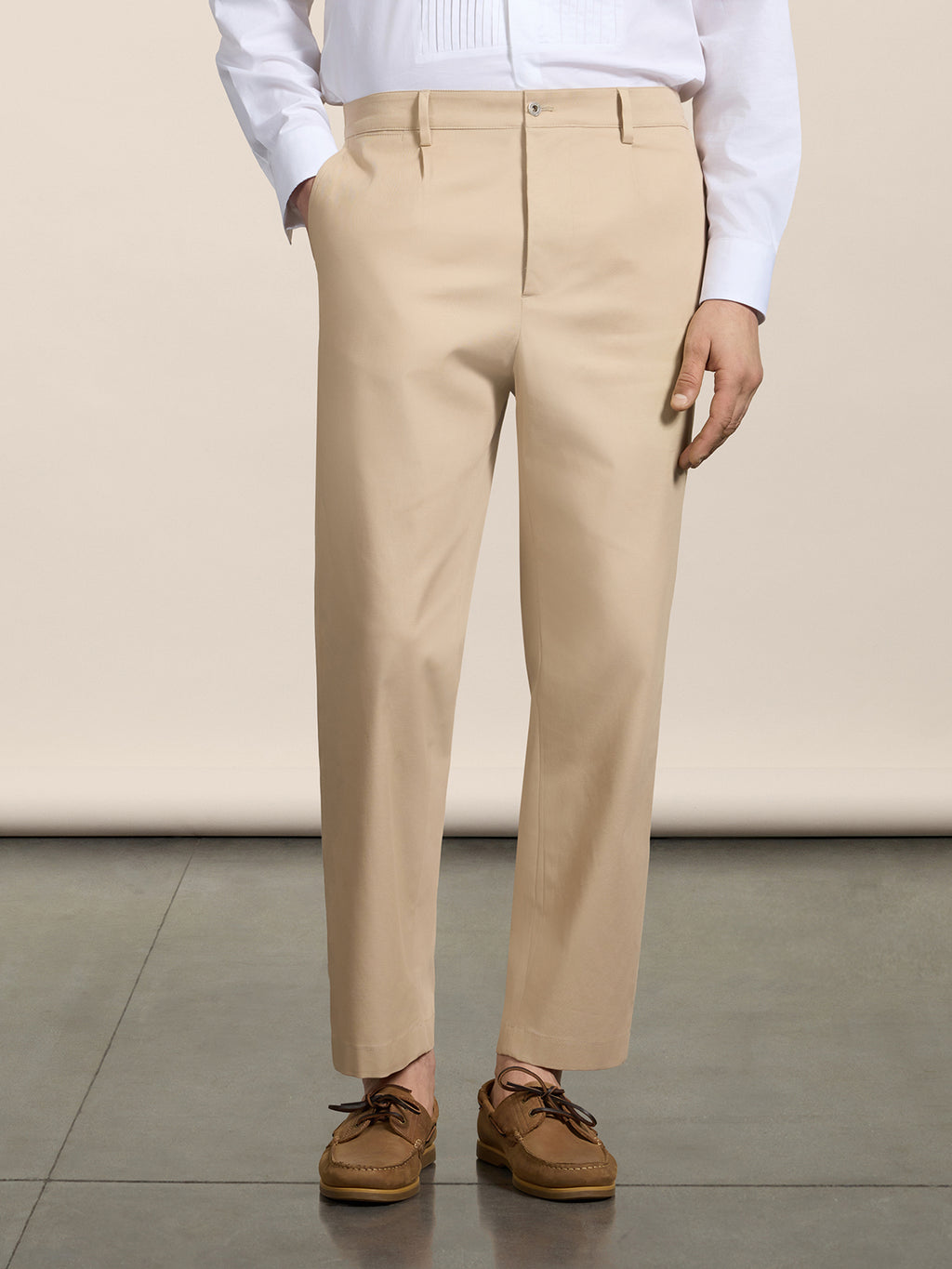 PANTALONE RELAXED FIT IN COTONE COLONIALE - COLONIALE - Abbigliamento Uomo | Pence 1979
