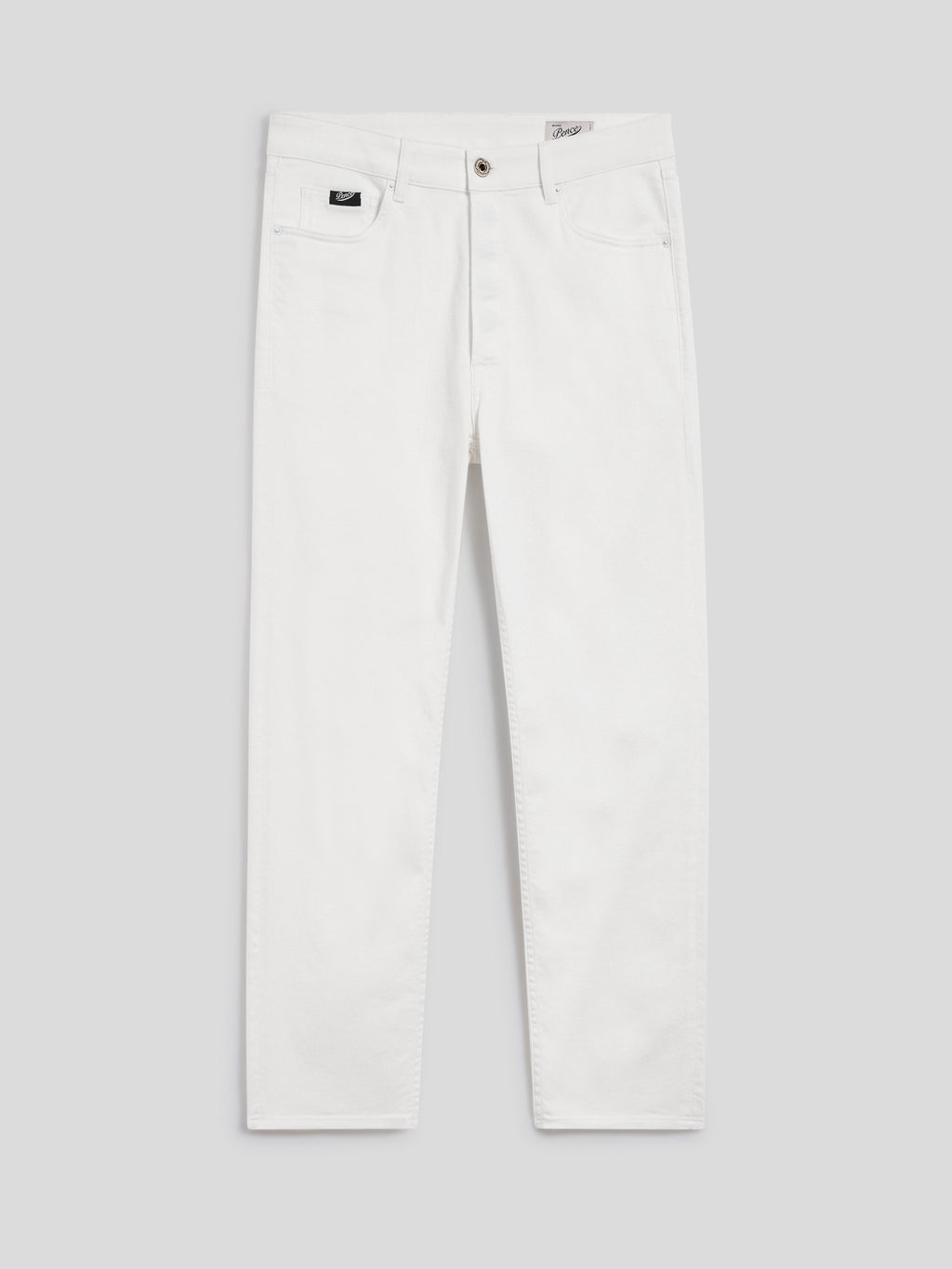 PANTALONE CARROT FIT IN DENIM COMFORT BIANCO - BIANCO - Abbigliamento Uomo | Pence 1979