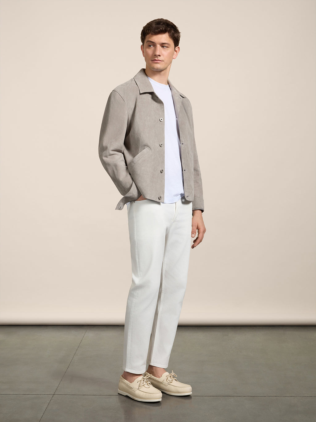 PANTALONE CARROT FIT IN DENIM COMFORT BIANCO - BIANCO - Abbigliamento Uomo | Pence 1979