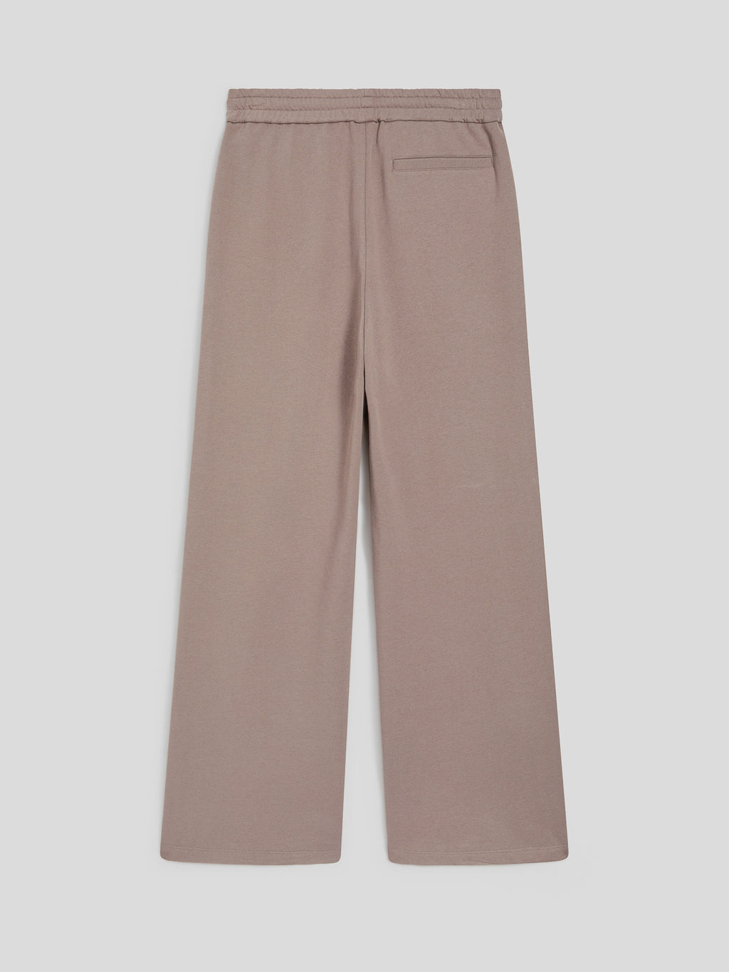 PANTALONE LOOSE FIT IN FELPA DI COTONE TORTORA CON RICAMO - TORTORA - Abbigliamento Donna | Pence 1979