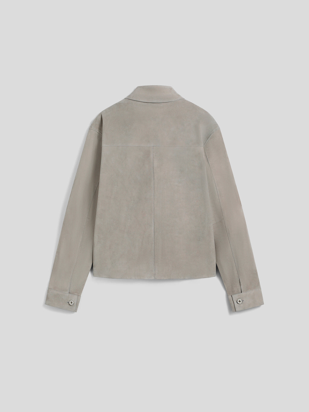GIUBBOTTO REGULAR FIT IN CAMOSCIO GRIGIO CENERE - GRIGIO CENERE - Abbigliamento Uomo | Pence 1979