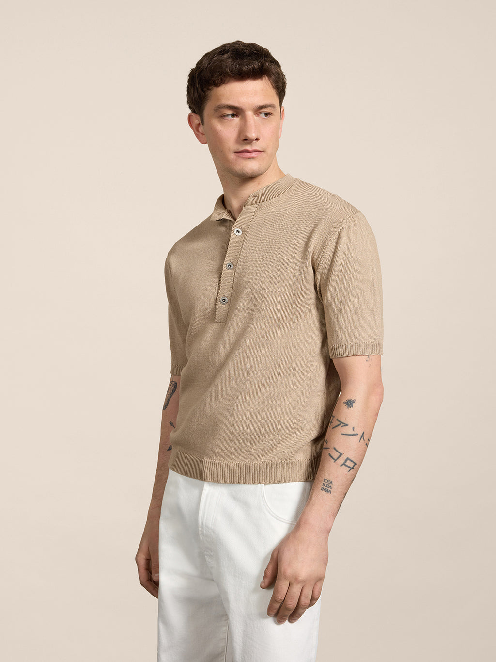T-SHIRT SERAFINO REGULAR FIT IN COTONE BIOLOGICO CORDA - CORDA - Abbigliamento Uomo | Pence 1979