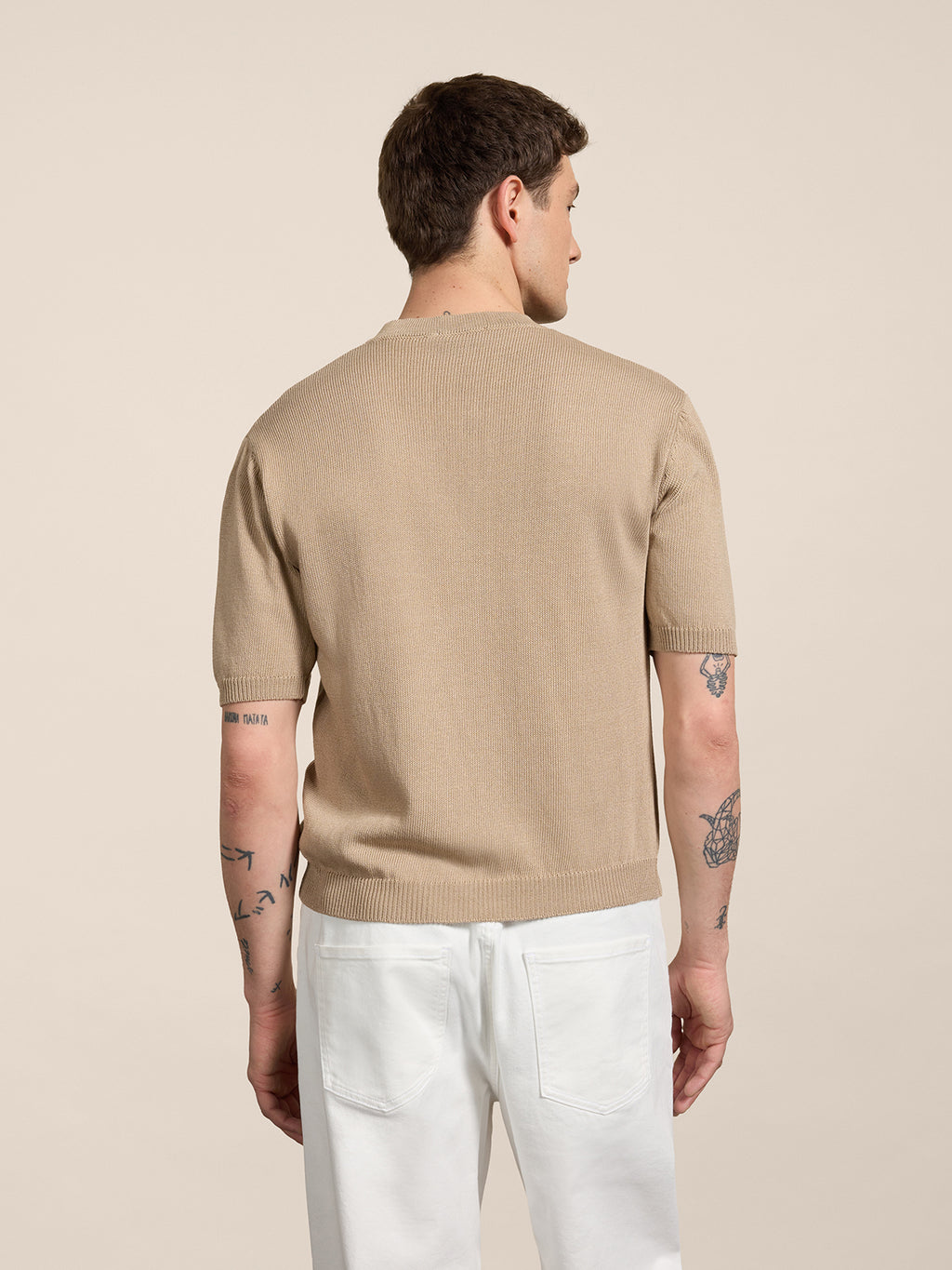 T-SHIRT SERAFINO REGULAR FIT IN COTONE BIOLOGICO CORDA - CORDA - Abbigliamento Uomo | Pence 1979