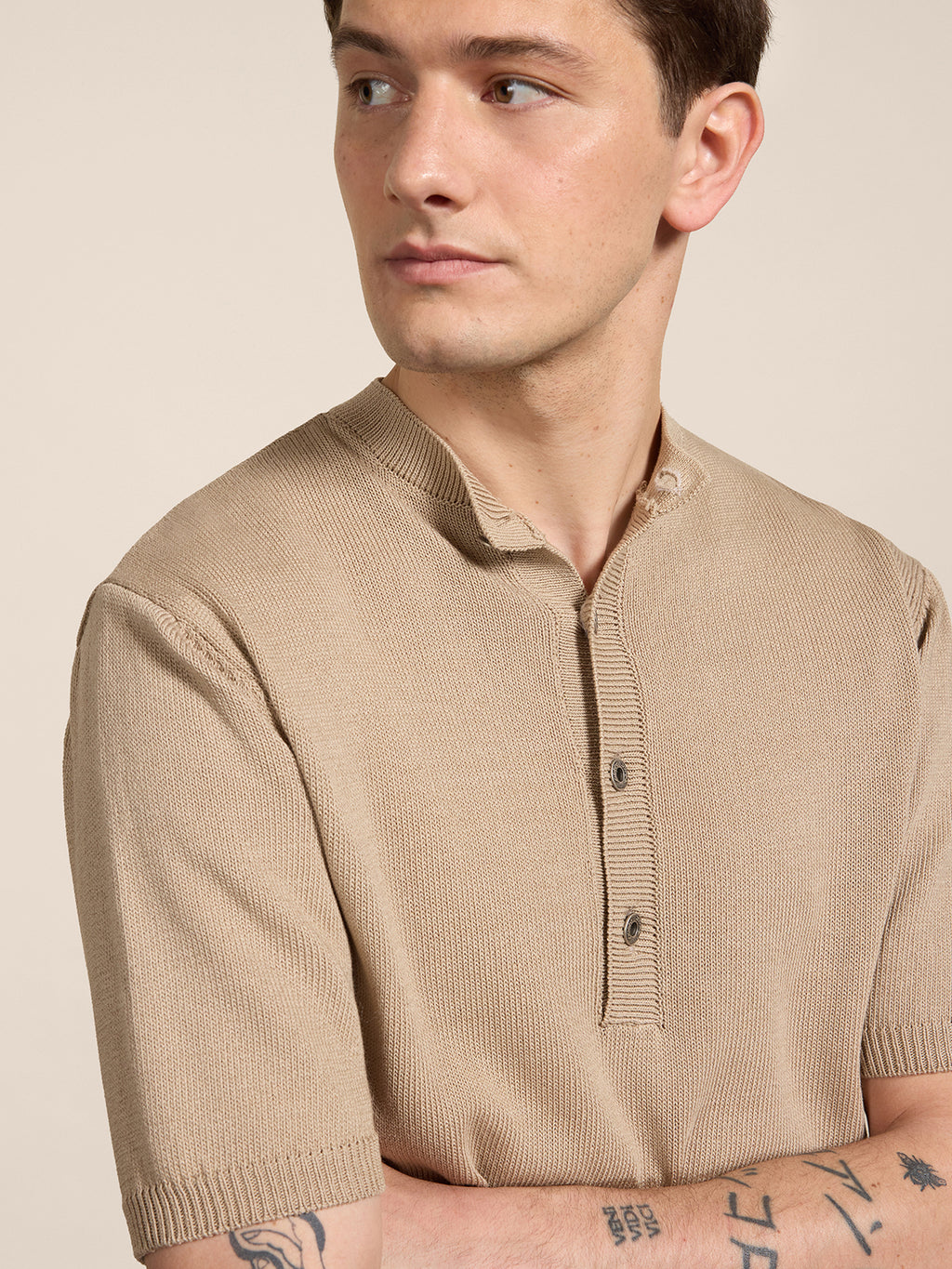 T-SHIRT SERAFINO REGULAR FIT IN COTONE BIOLOGICO CORDA - CORDA - Abbigliamento Uomo | Pence 1979