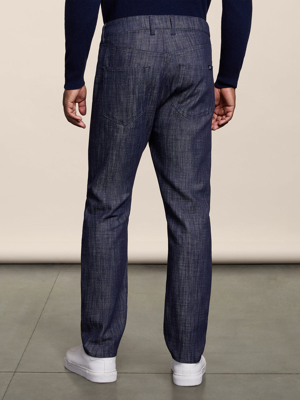 CARROT FIT SPICY BLUE DENIM FIVE POCKET PANTS - SPICY BLUE - Check Active | Pence 1979