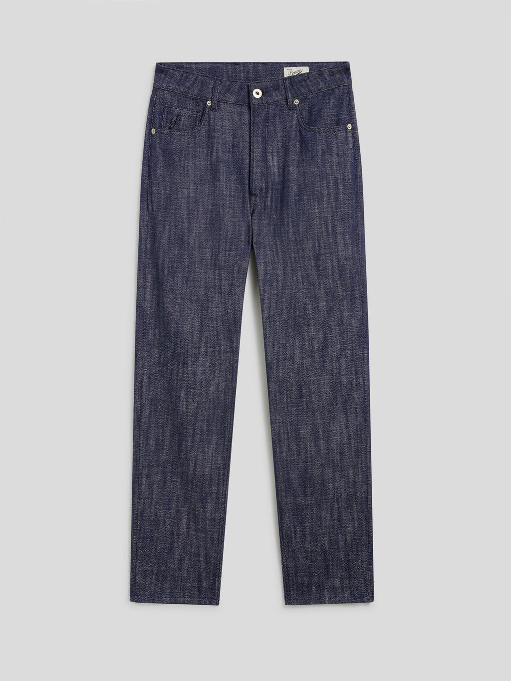 CARROT FIT SPICY BLUE DENIM FIVE POCKET PANTS - SPICY BLUE - Check Active | Pence 1979