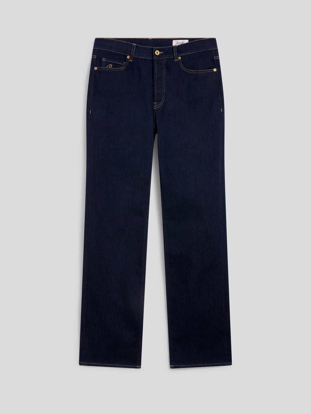 REGULAR FIT OCEAN DENIM FIVE POCKET PANTS - OCEAN - Check Active | Pence 1979