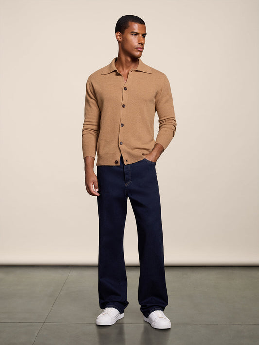BAGGY FIT OCEAN DENIM FIVE POCKET PANTS - OCEAN - Check Active | Pence 1979