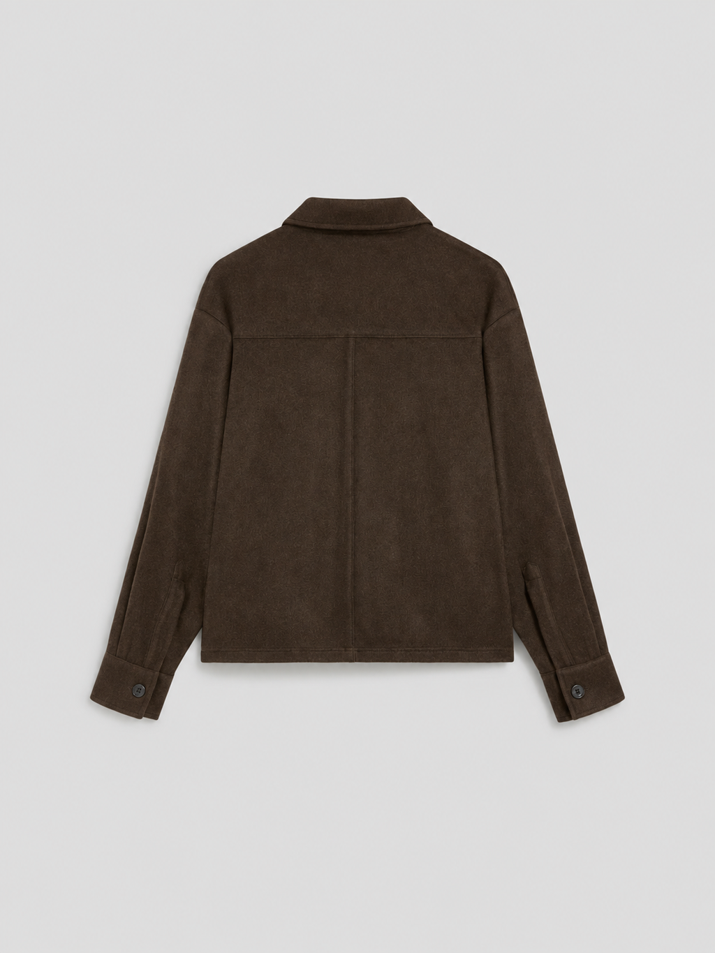 REGULAR FIT OVERSHIRT IN MARRON GLACE' FLANEL - MARRON GLACE' - Check Active | Pence 1979