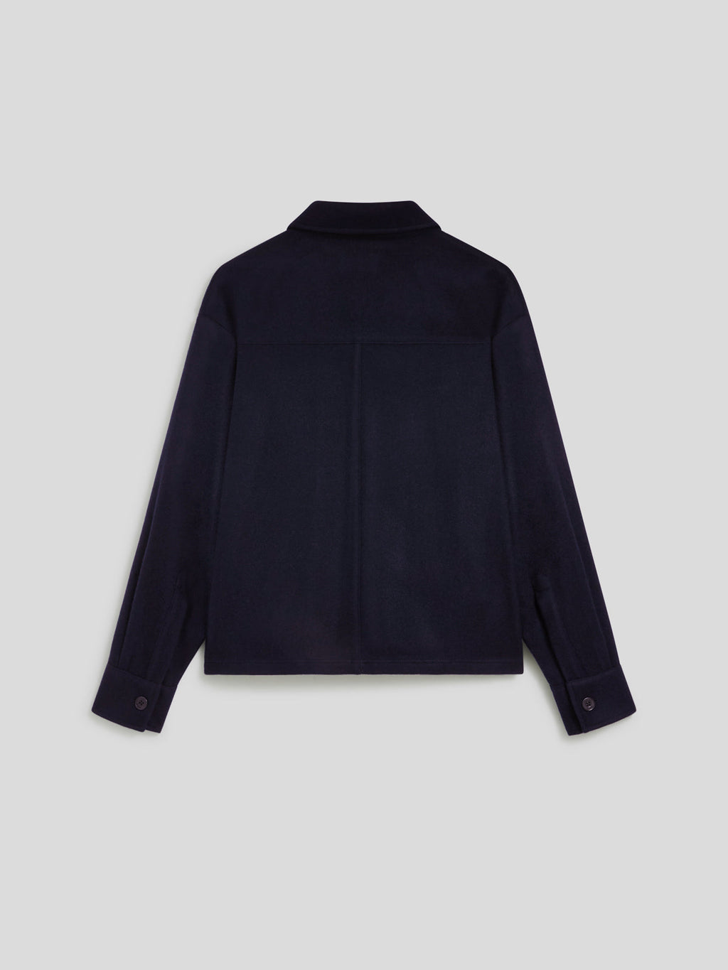 REGULAR FIT OVERSHIRT IN NIGHT BLU FLANEL - NIGHT BLUE - Check Active | Pence 1979