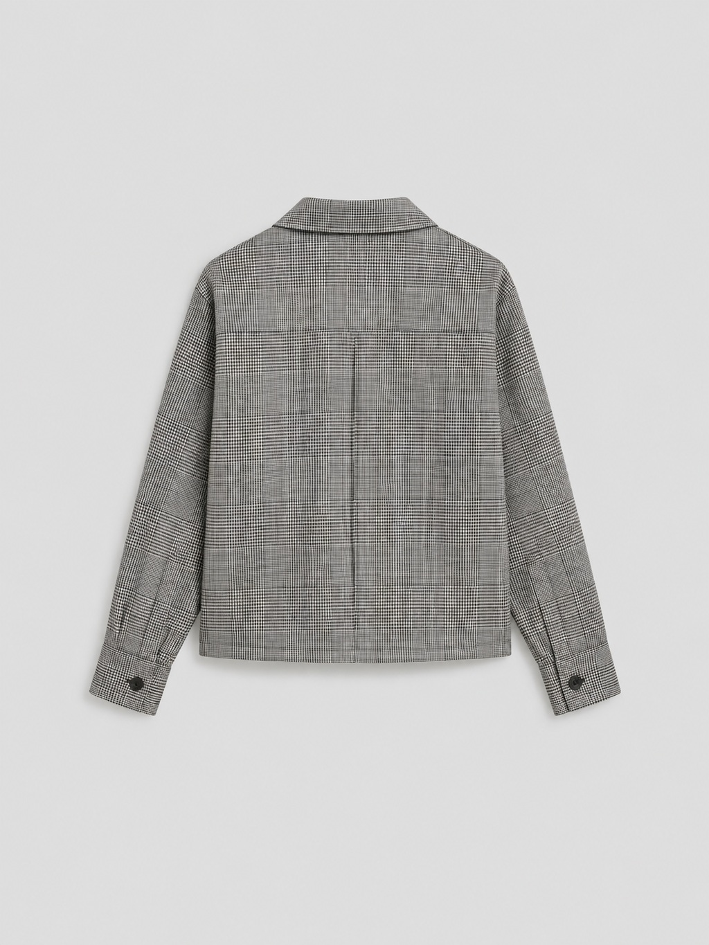 OVERSHIRT REGULAR FIT IN MISTO LANA BIANCA E NERA - BIANCO E NERO - Abbigliamento Uomo | Pence 1979