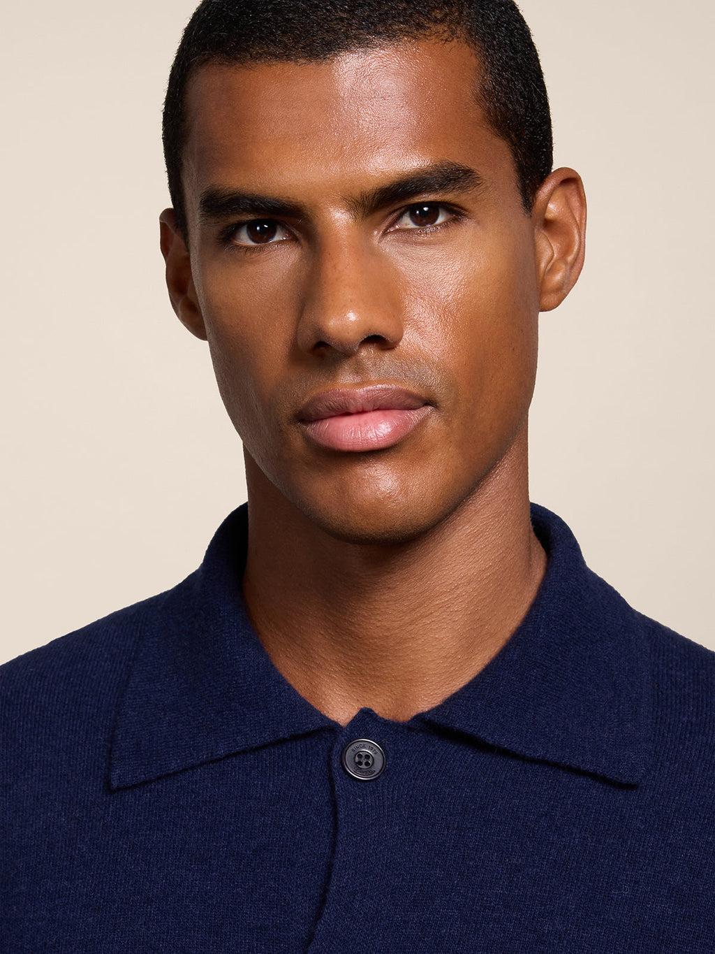 REGULAR FIT POLO SHIRT IN PRUSSIAN BLUE WOOL - PRUSSIAN BLUE - Check Active | Pence 1979