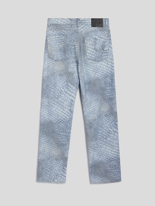 5 POCKETS PANTS - COCCO PRINT GREY - Check Active | Pence 1979