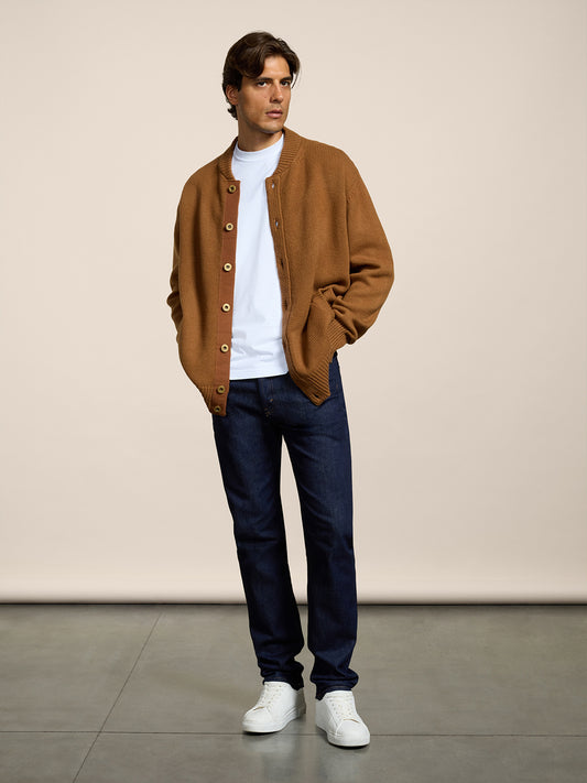 PANTALONE 5 TASCHE DA UOMO IN DENIM COMFORT BLU SCURO, REGULAR FIT - DARK DENIM BLUE  - Abbigliamento Uomo | Pence 1979