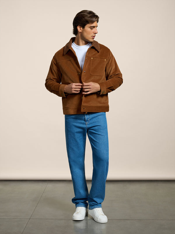 PANTALONE 5 TASCHE DA UOMO IN DENIM  COMFORT BLU CHIARO LOOSE FIT - LIGHT DENIM BLUE - Abbigliamento Uomo | Pence 1979