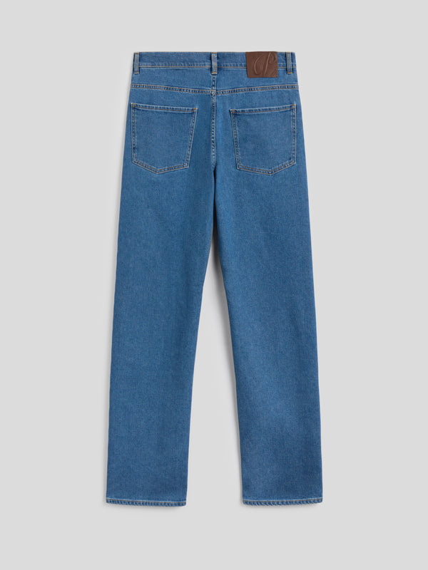 PANTALONE 5 TASCHE DA UOMO IN DENIM  COMFORT BLU CHIARO LOOSE FIT - LIGHT DENIM BLUE - Abbigliamento Uomo | Pence 1979